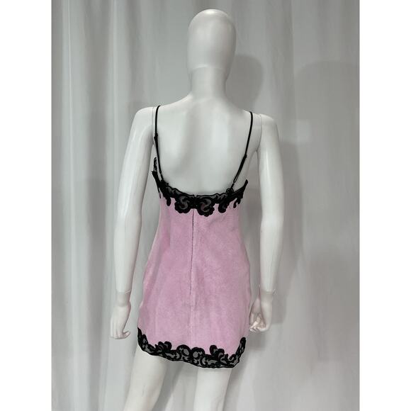 Alexander Wang Lace Pink V Neck Mini Dress Size 2 - Picture 3 of 5